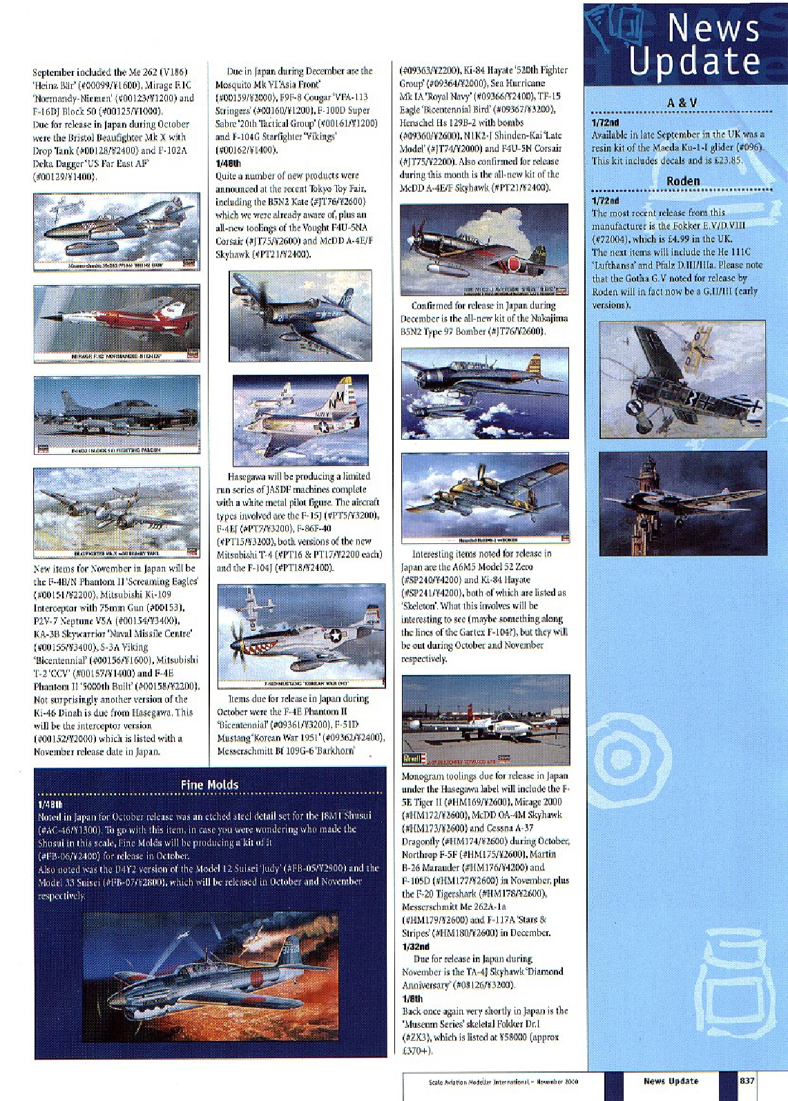 Scale Aviation Modeller International 2000-11